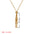 Wholesale Stainless Steel Jewelry Natural Crystal Mesh Pocket Bamboo Necklace