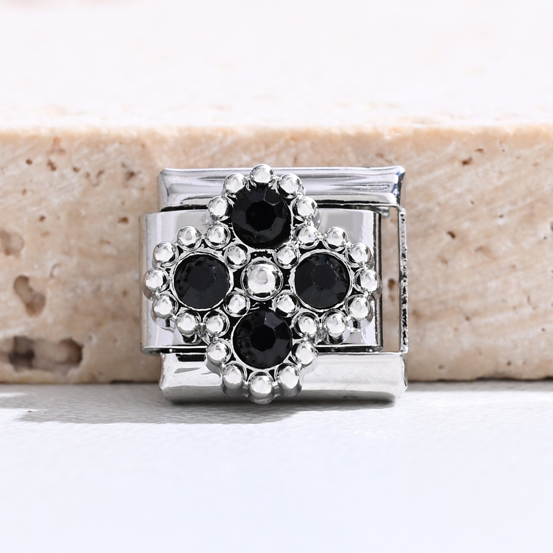 Wholesale 9mm Italian Charm Starter Bracelets DIY Flower Series Stainless Steel Composable Bracelet