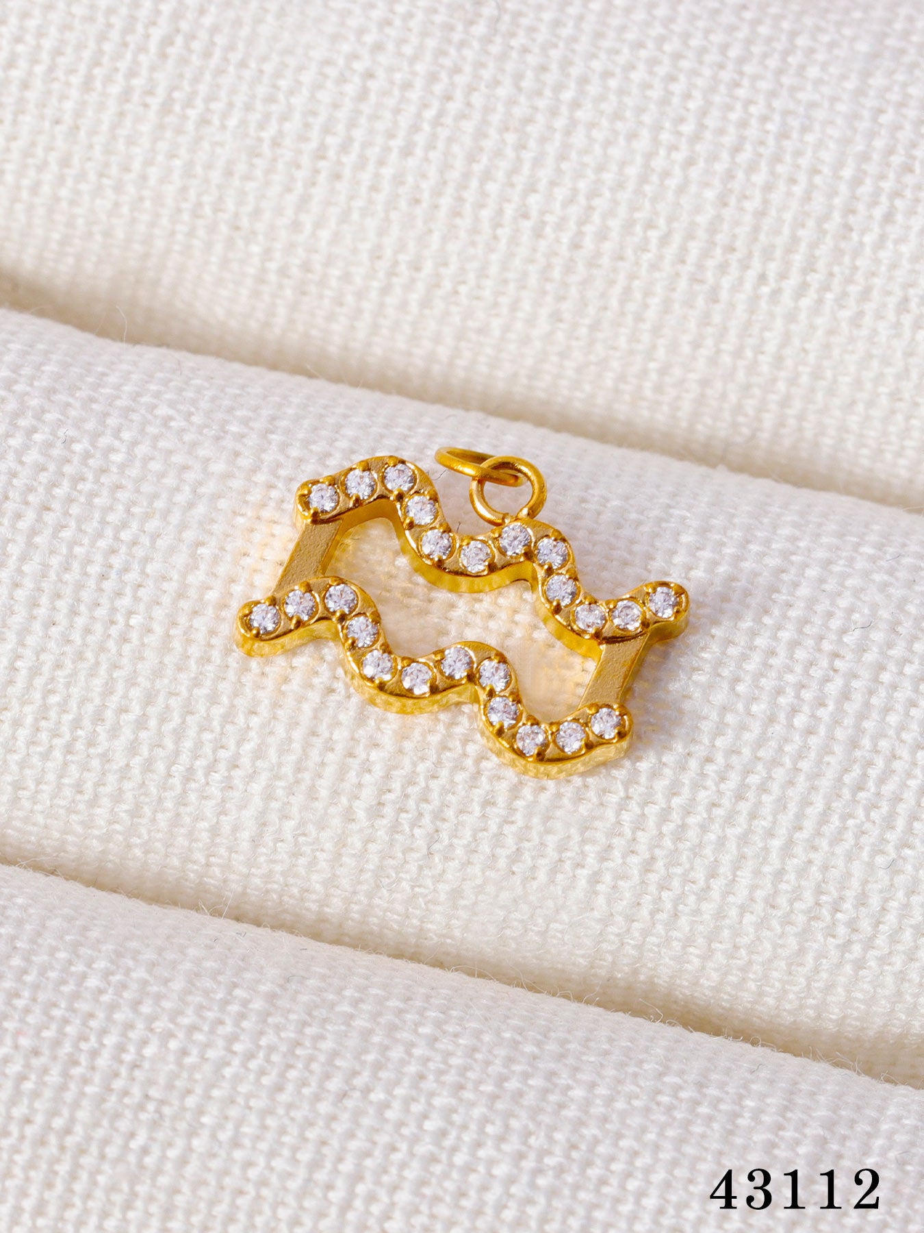 Wholesale Twelve Zodiac DIY stainless steel micro-inlaid diamond pendant