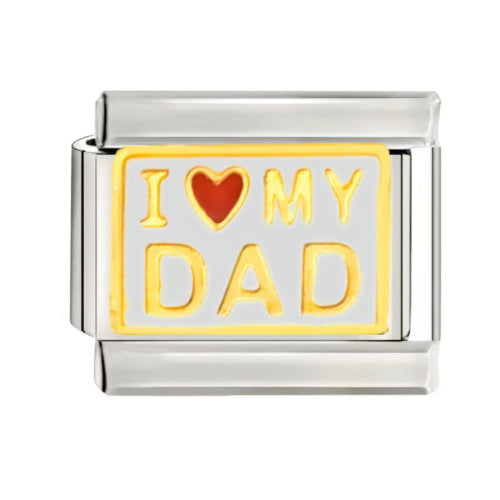 Wholesale talian Charm Starter Bracelets DIY square Single Section Creative Stainless Steel Composable Bracelet