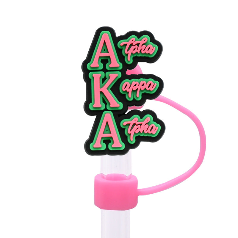 Wholesale Random 100pcs Pink Series Straw Cover 10MM Straw Tube Cap