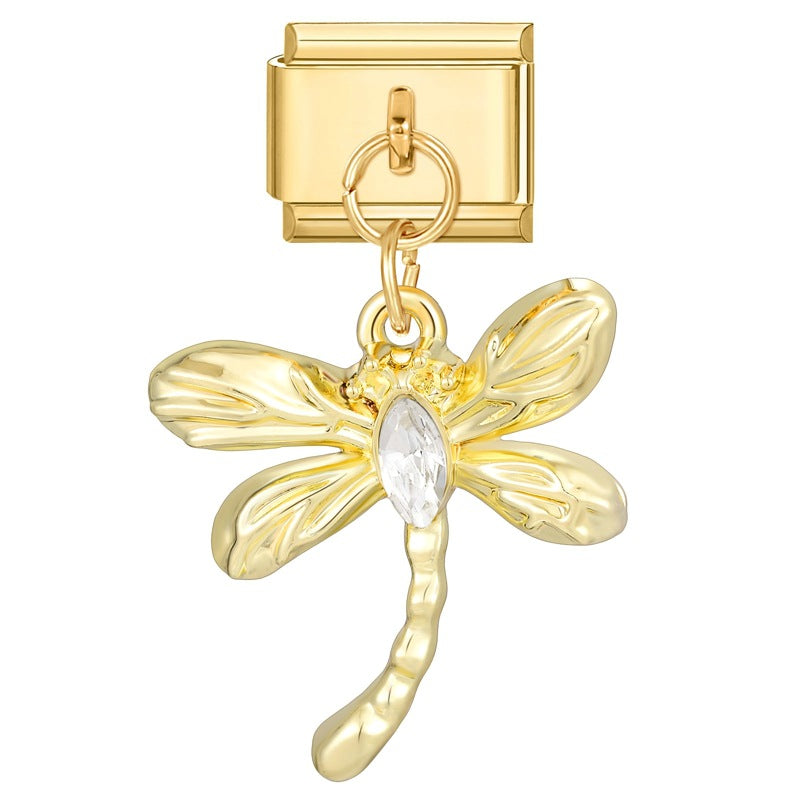 Wholesale 9mm Italian Charm Starter Bracelets DIY square Single Section Creative Stainless Steel Composable Bracelet