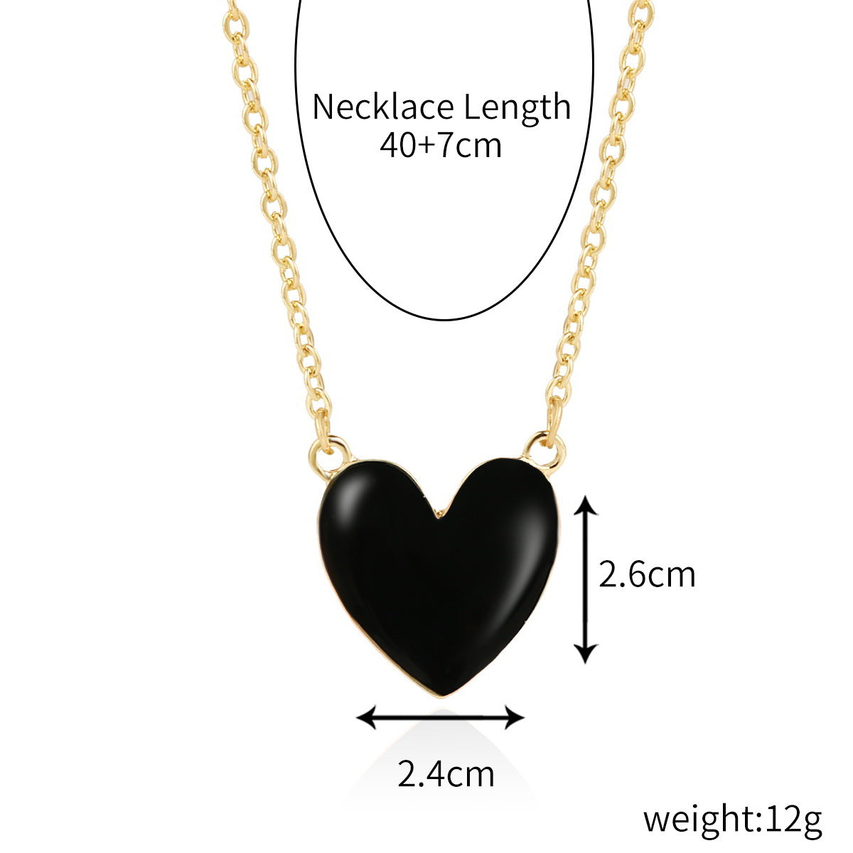 Wholesale alloy love rainbow pendant necklace