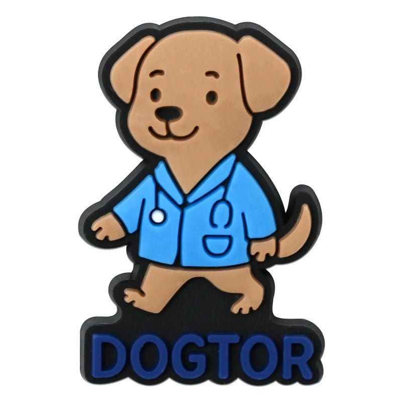 Wholesale Random 100pcs Pet Medical Series PVC Soft Rubber Shoe Buckle Decoration