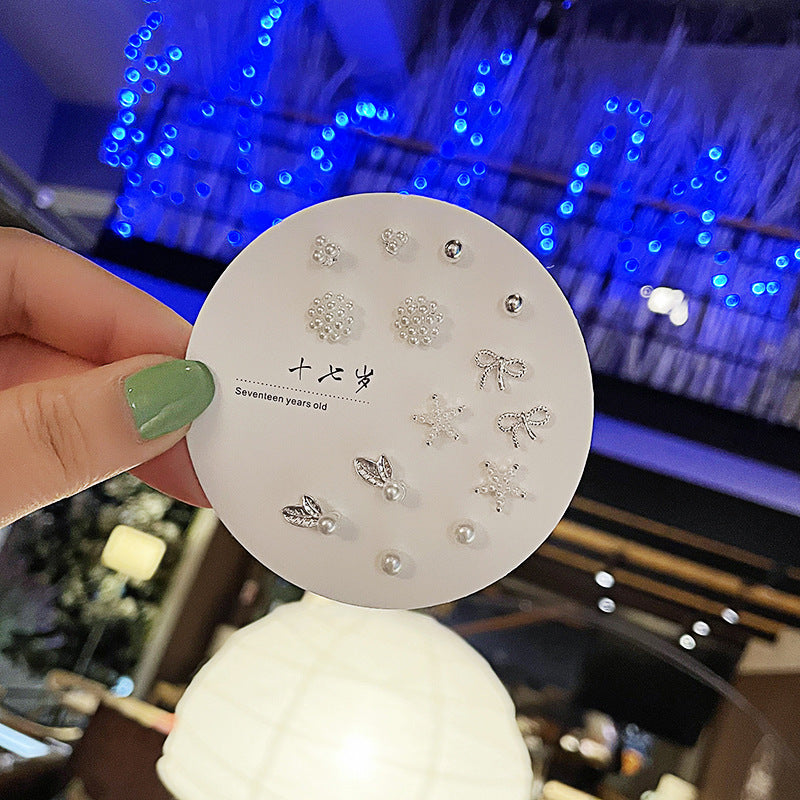 Wholesale Simple Small S925 Earring Set ACC-ES-Zhany007