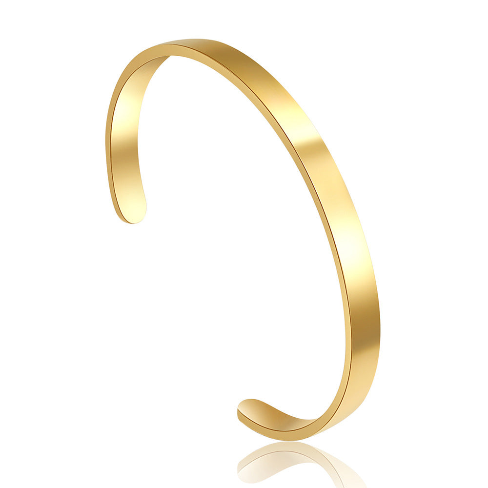 Wholesale Titanium steel 18k gold-plated bracelet