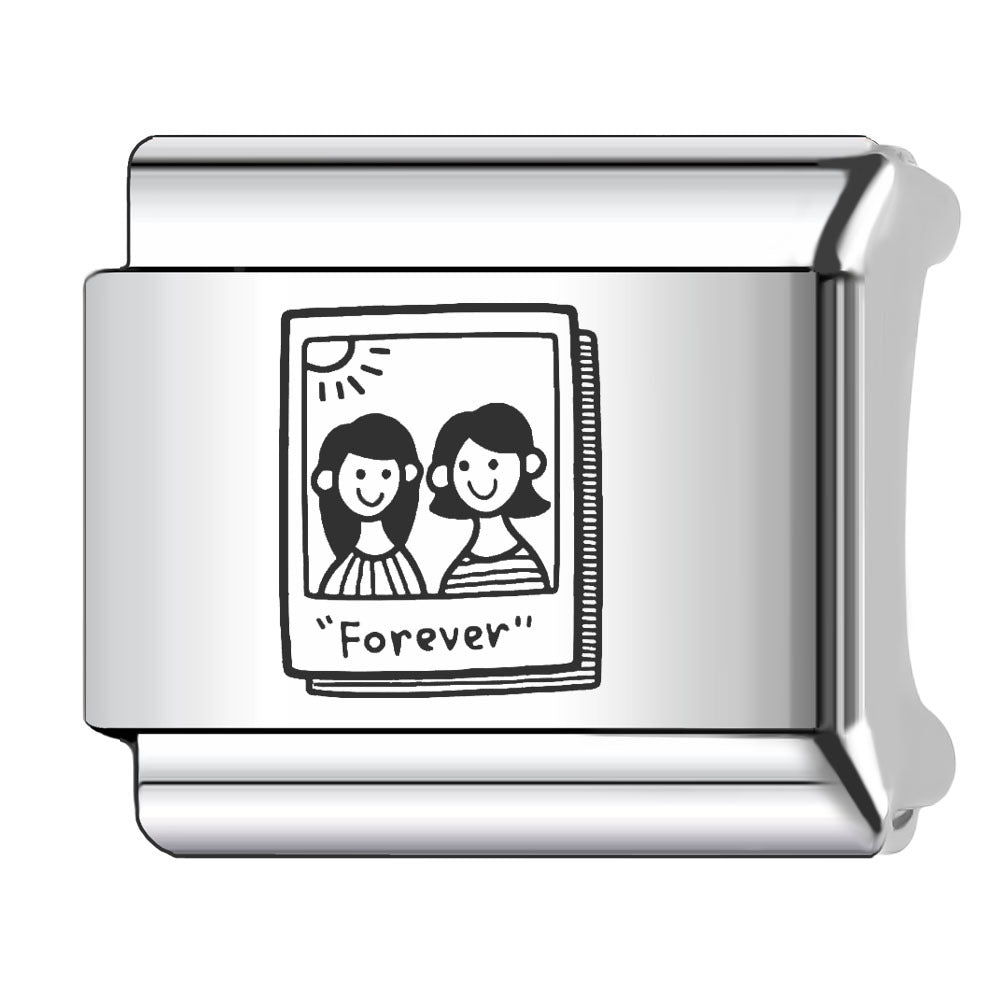 Wholesale Italian Charm Bracelet 9mm DIY Splicing Couple Love Stainless Steel Composable Bracelet