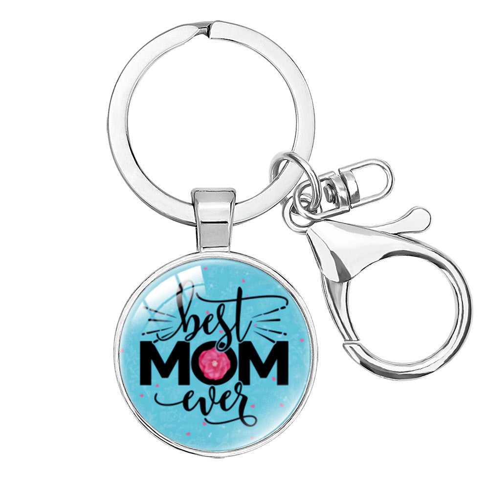Wholesale  Crystal Alloy Keychain Pendant Mom Mother's Day Hanging Accessories