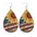 Wholesale  Independence Day leather earrings