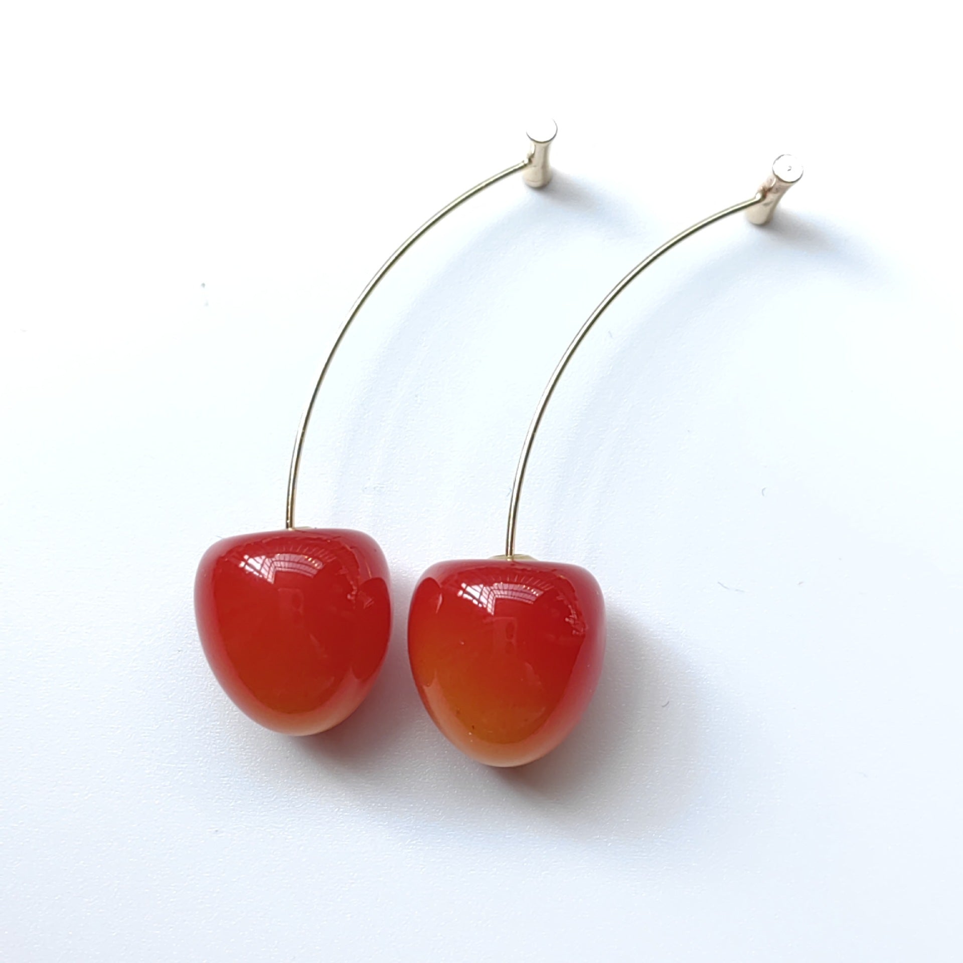 Wholesale Fruit Cherry Ear Drop Cute Earrings