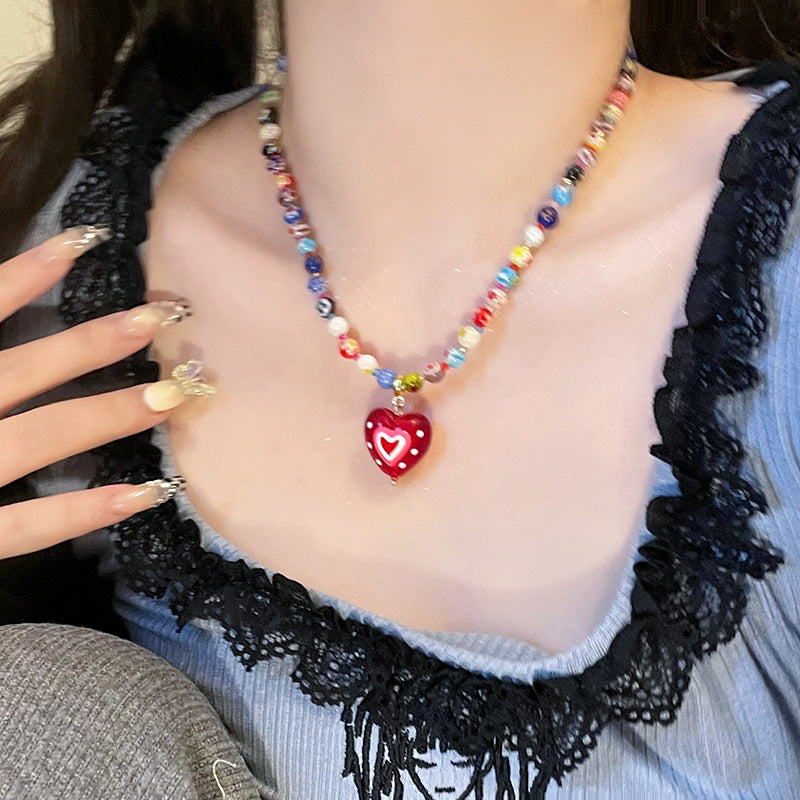 Wholesale Cartoon Elephant and Cat Beaded Necklace