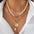 Wholesale Baroque shaped pearl necklace creative irregular chain clavicle necklace