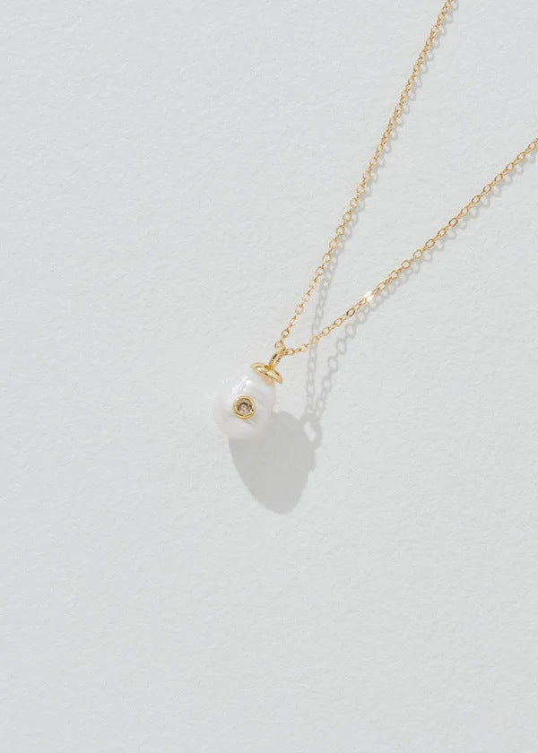 Wholesale Pearl Pendant Necklace December Birthstone Necklace