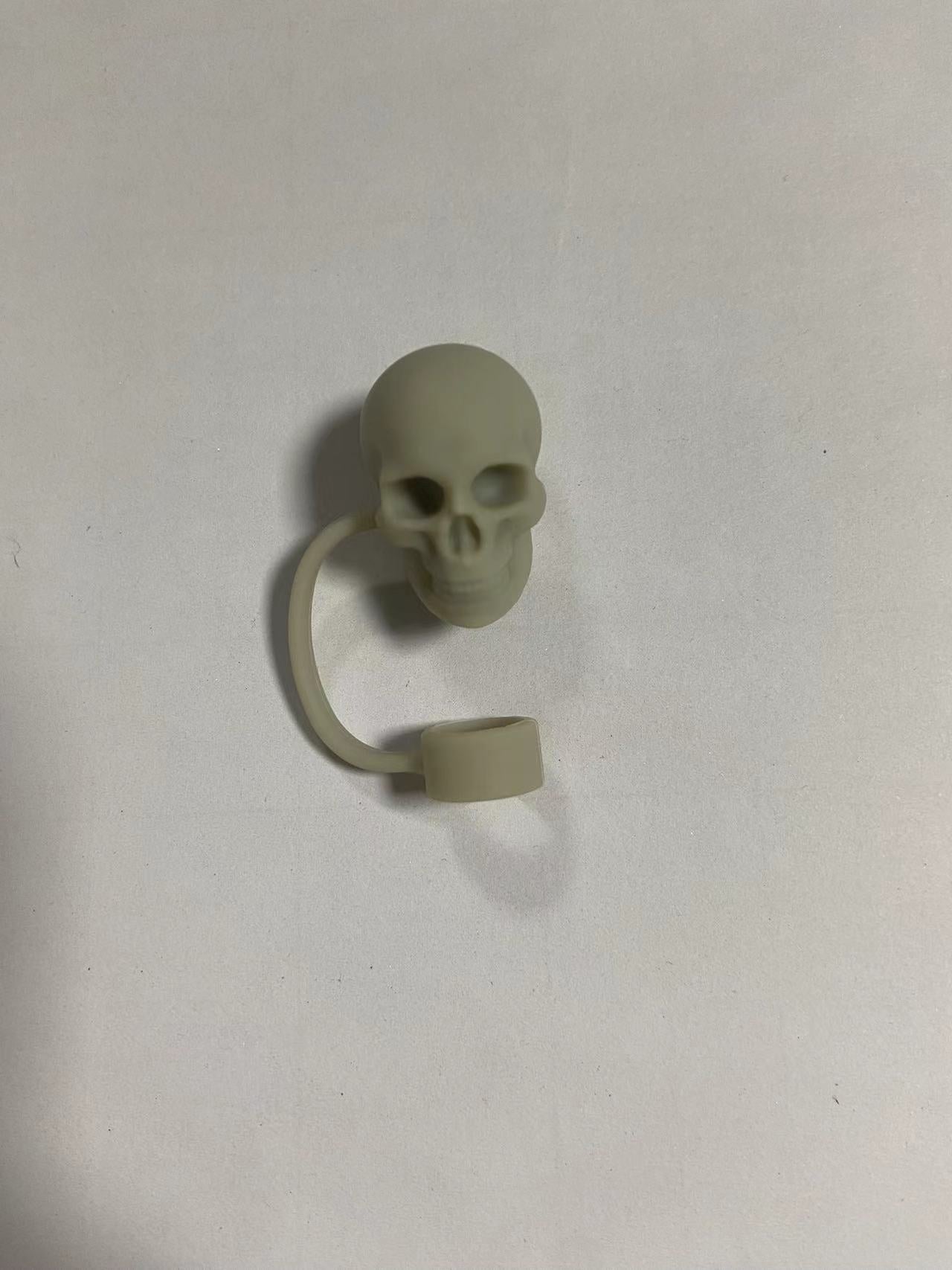 Wholesale  Skull Bat 10mm PVC Soft Straw Tube Cap
