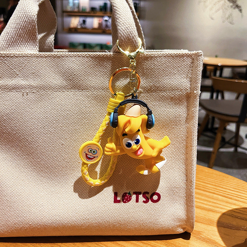 Wholesale Cartoon PVC Soft Glue Cute Fruit Keychains ACC-KC-HangLi011