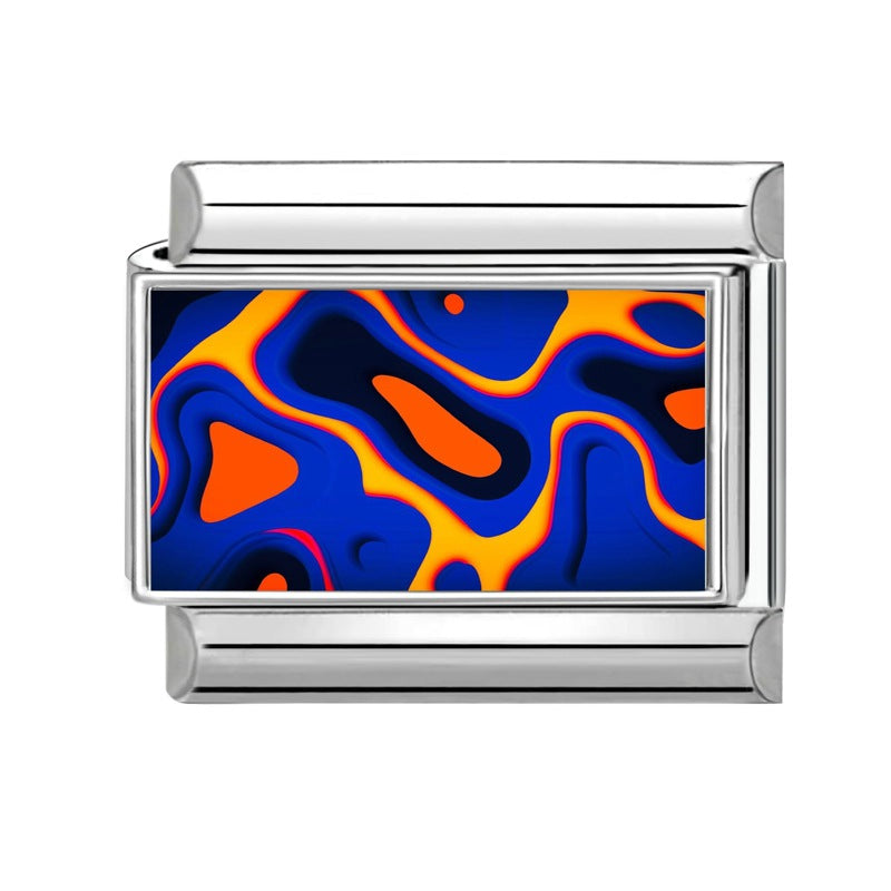 Wholesale 9mm Italian Charm Starter Bracelets DIY Colorful Single Section Creative Stainless Steel Composable Bracelet