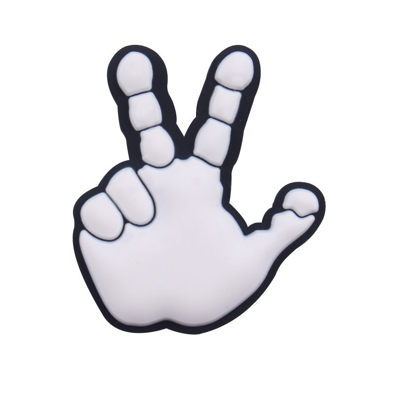 Wholesale 5pcs Cartoon Palm Silicone Focal Beads ACC-BDS-GuangTian037