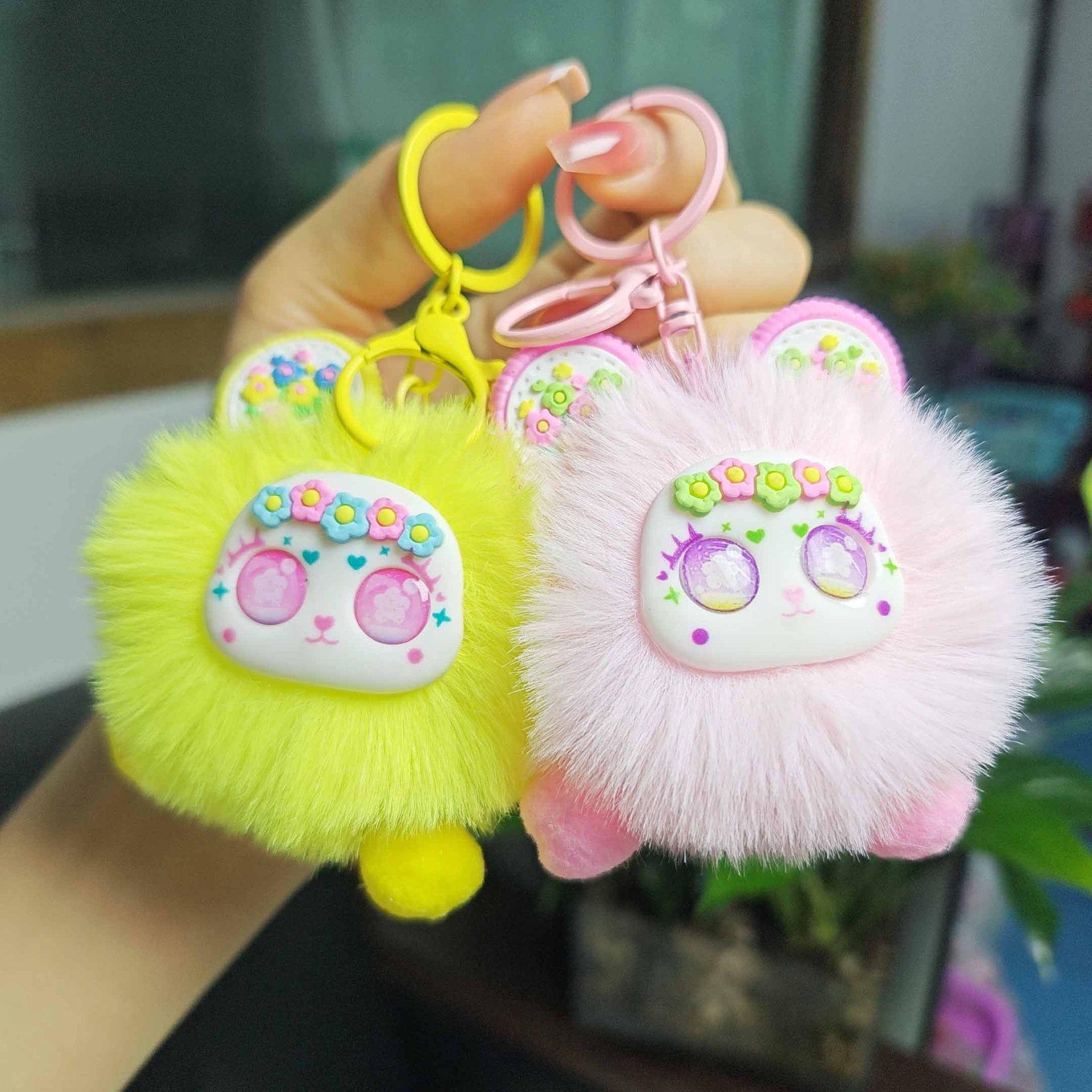 Wholesale Cute cartoon plush keychain