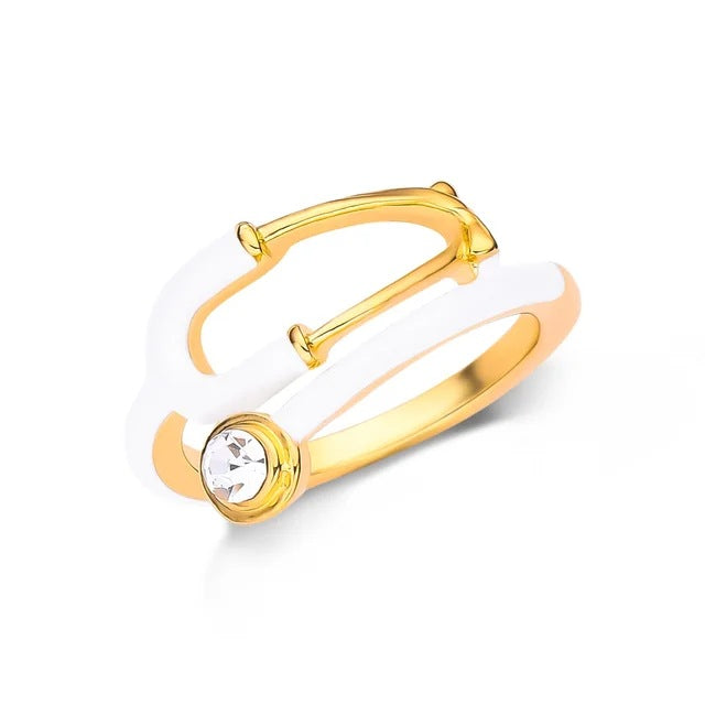 Wholesale  medical stethoscope ring DIY medical equipment hand jewelry