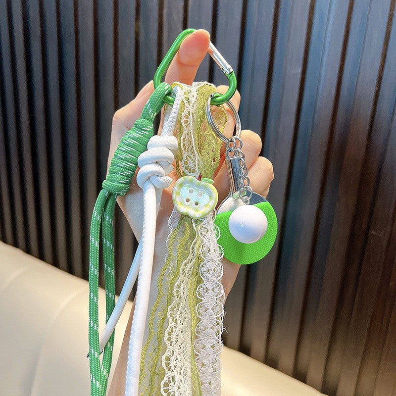 Wholesale Acrylic Tennis Tassel Keychain - Trendy Car Key Accessory for Everyday Use