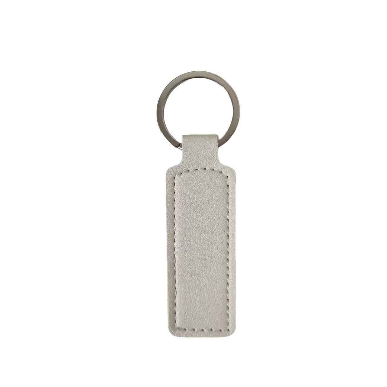 Wholesale Trendy Leather Keychain Car Key Accessory Minimalist Pendant Double Sided ing Everyday Gift