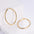 Wholesale Stainless steel  earrings 18K Gold new round line  egg-shaped earrings