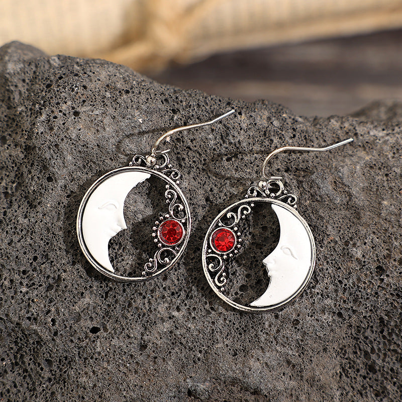 Wholesale Alloy Hollow Moon Earrings - Stylish Jewelry Accessory for Boutique Resale