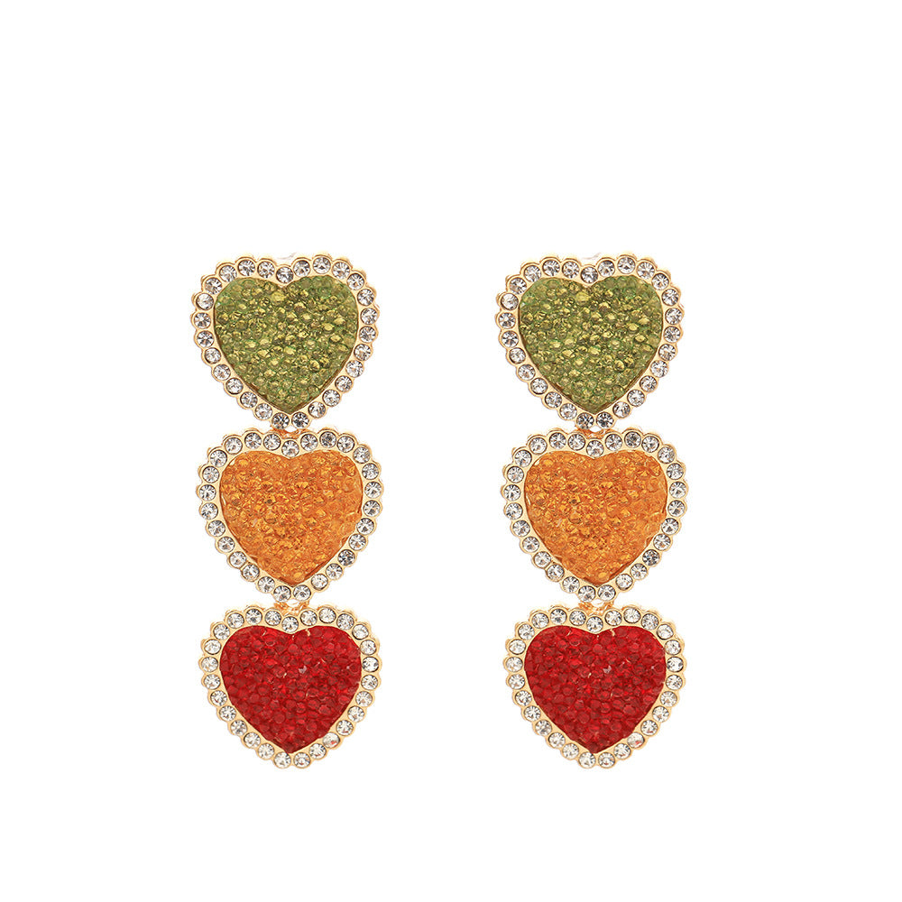 Wholesale Diamond Love Alloy Earrings ACC-ES-YD002