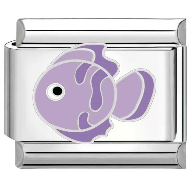 Wholesale 2PCS 9mm Italian Charm Starter Bracelets DIY square Single Section Creative Stainless Steel Composable Bracelet