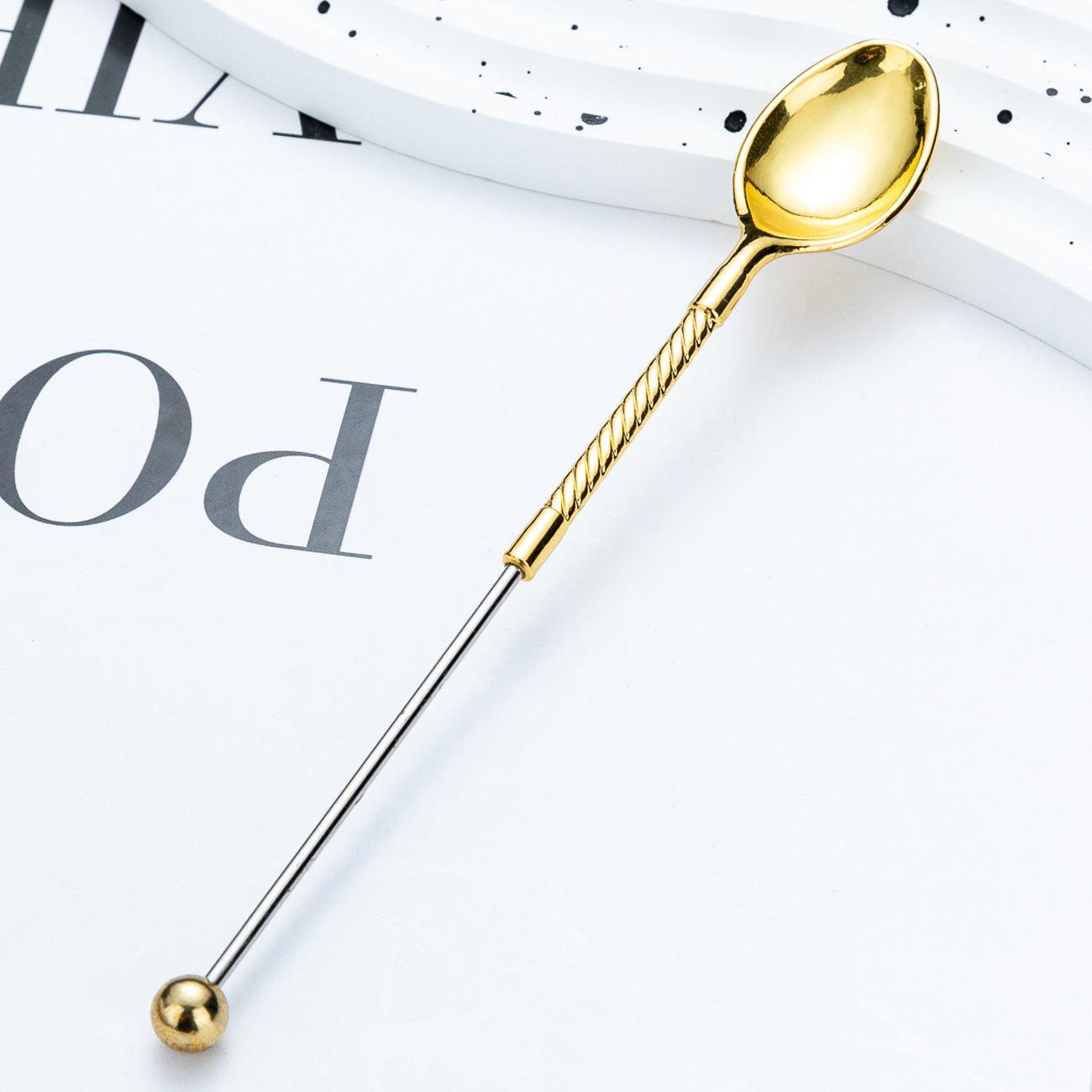 Wholesale DIY Beadable Spoon Coffee Spoon Long Handle Ladle