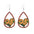Wholesale Cross Mirror St. Patrick's Day Wood Earrings