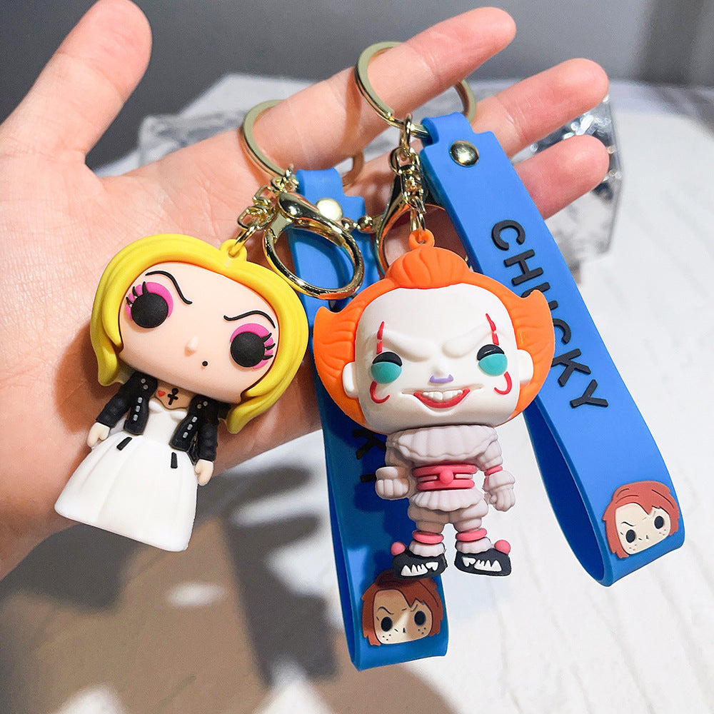 Wholesale Cartoon PVC Soft Glue Cute Keychain ACCVIP-KC-QiWei004