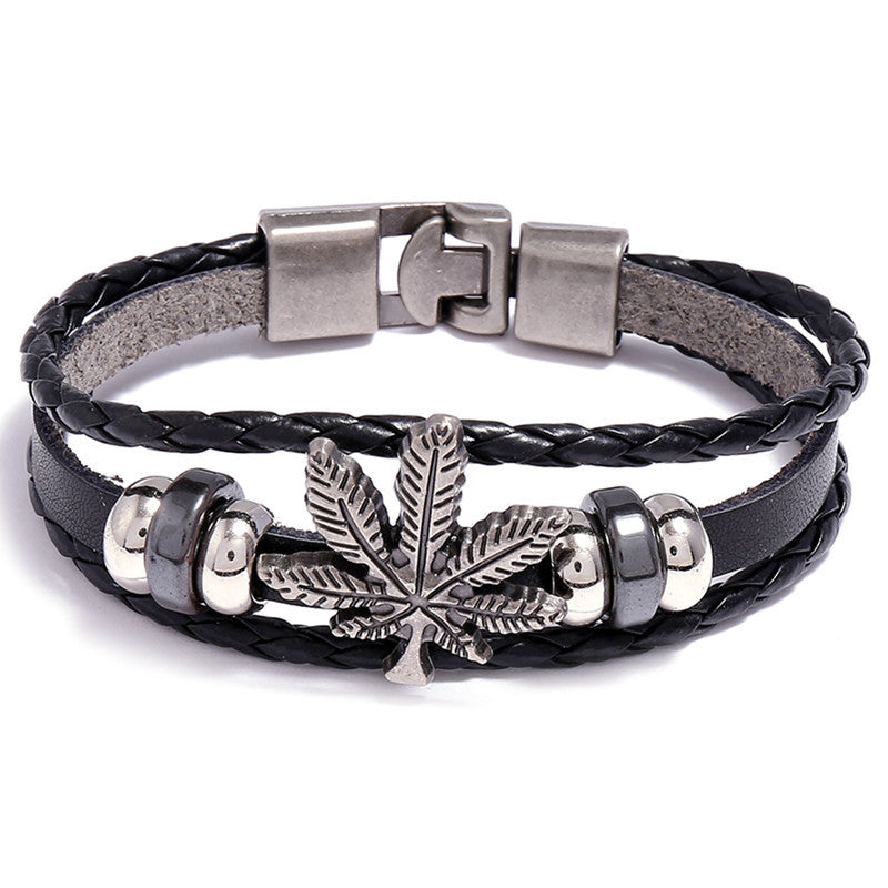 Wholesale Vintage Leather Bracelet Buckle Bracelet ACC-BT-Saih009