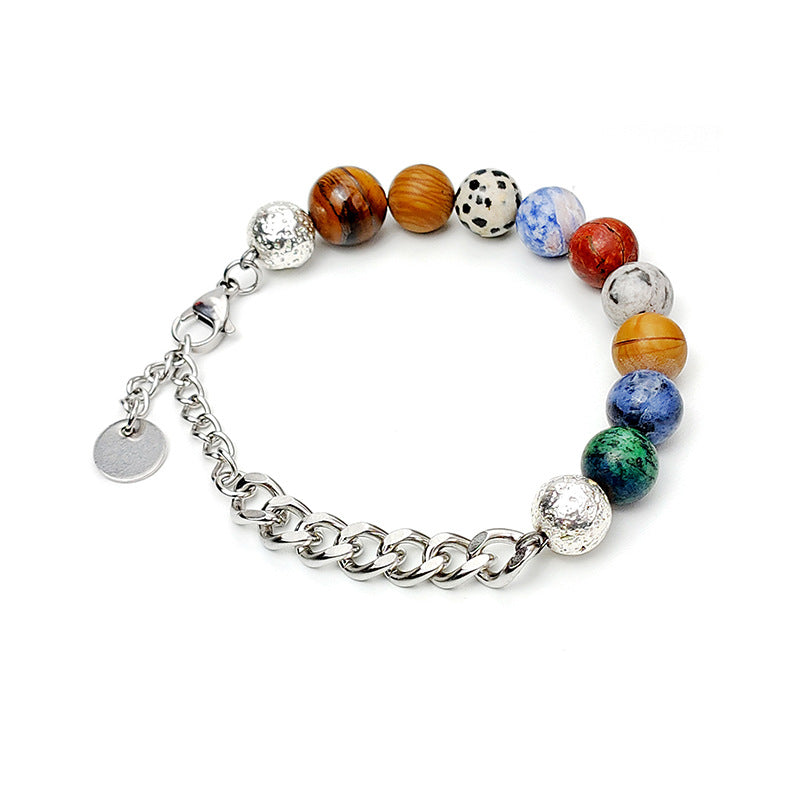 Wholesale  stainless steel couple bead bracelet