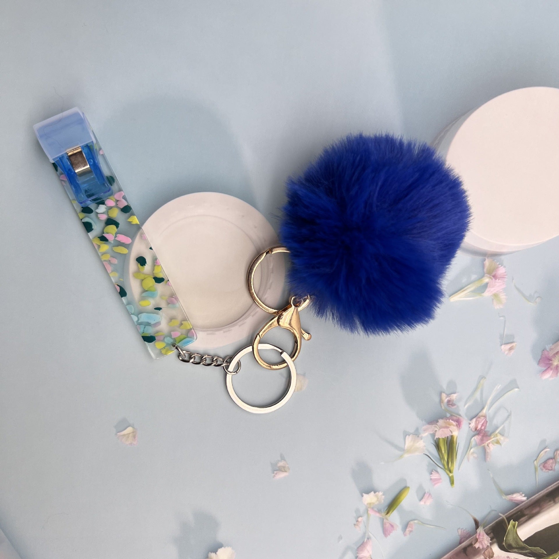 Wholesale ATM Contactless Card Reader Long Nail Card Reader Fur Ball Keychain ACC-KC-JinHao002