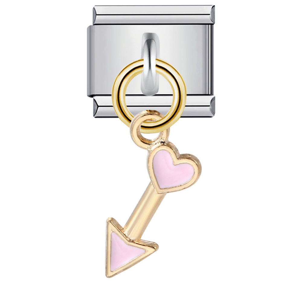 Wholesale Italian Charm Bracelet Single Hook Pendant Series Stainless Steel Composable Bracelet