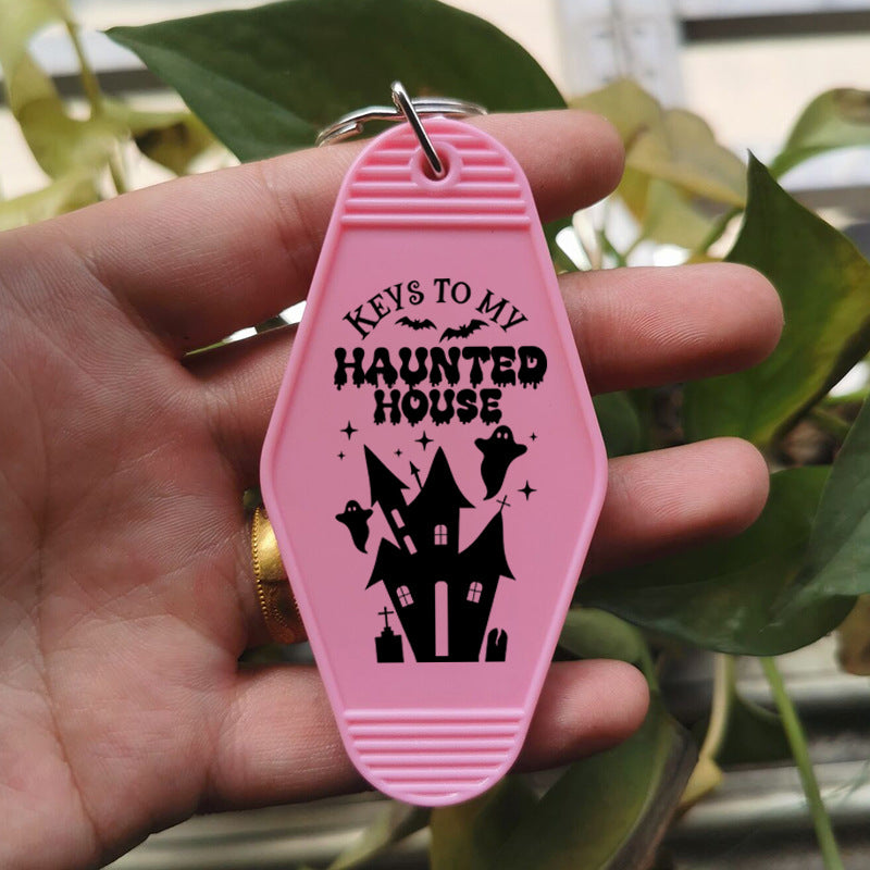Wholesale Halloween Motel Haunted House Keychain ACC-KC-MeiXin011