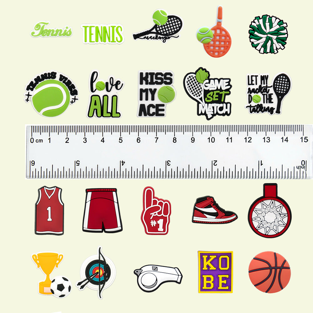 Wholesale Random 100pcs Sports Series Shoes Accessories Shoes Charms