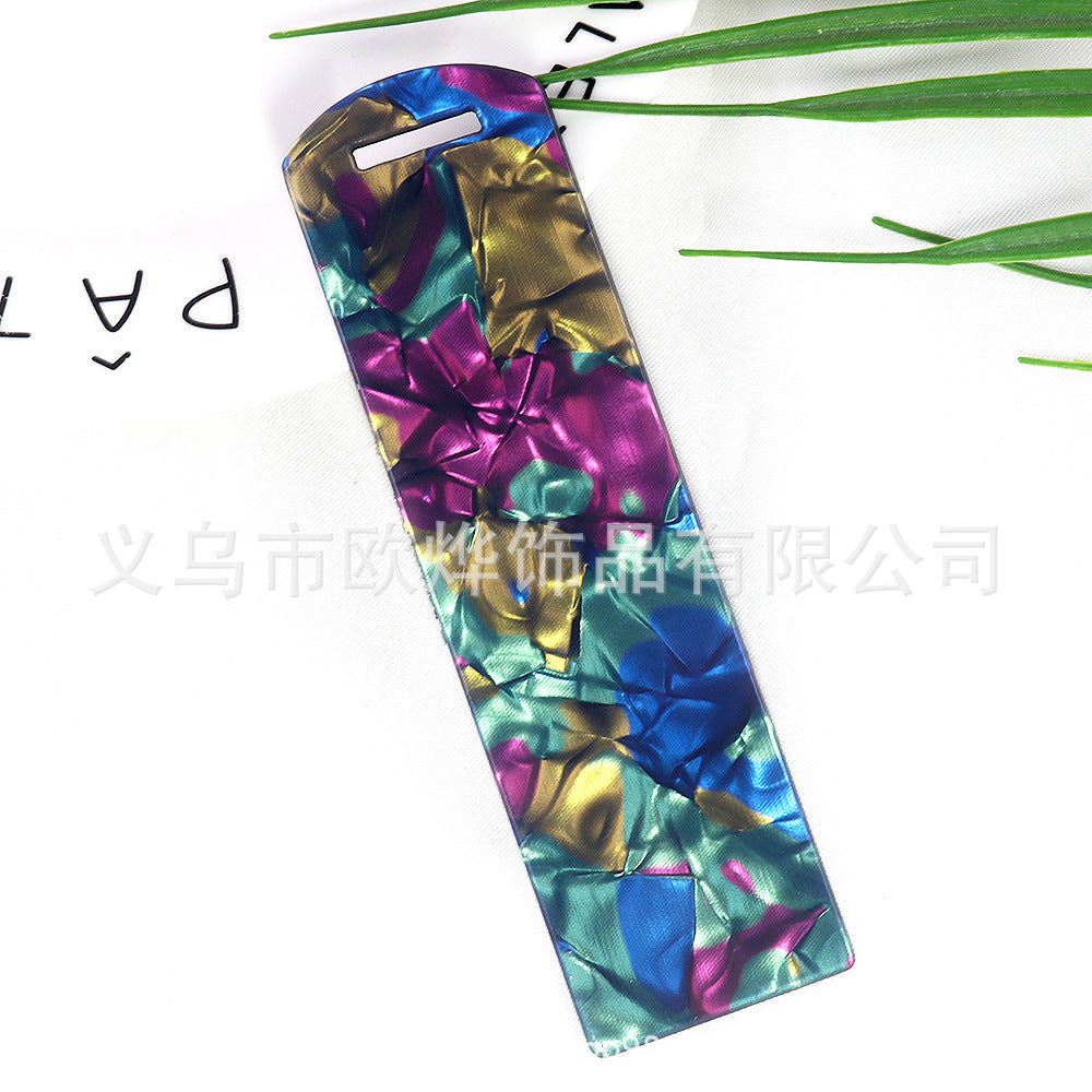 Wholesale 10PCS DIY Textured Acrylic Bookmarks