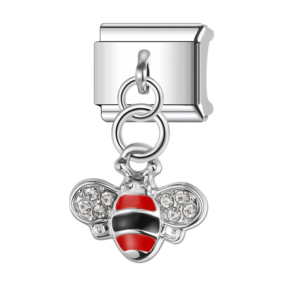 Wholesale  Italian Charm Bracelet 9mm DIY  9mm Seven-Star  Creative Stainless Steel Composable Bracelet