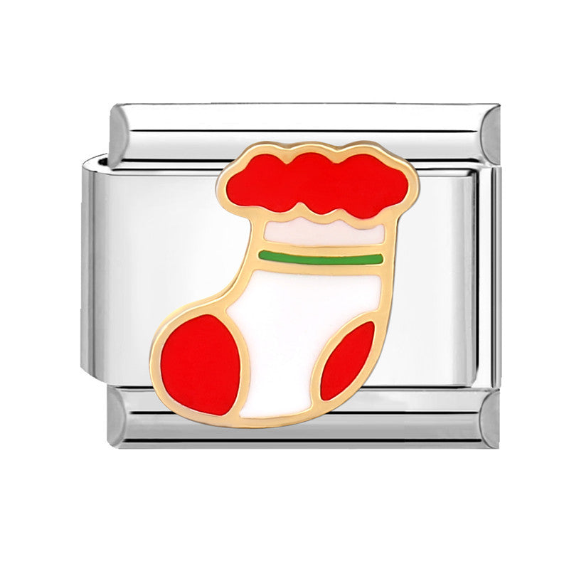 Wholesale Italian Module Creative Stylish Free DIY Cartoon Fashion Christmas Bracelet