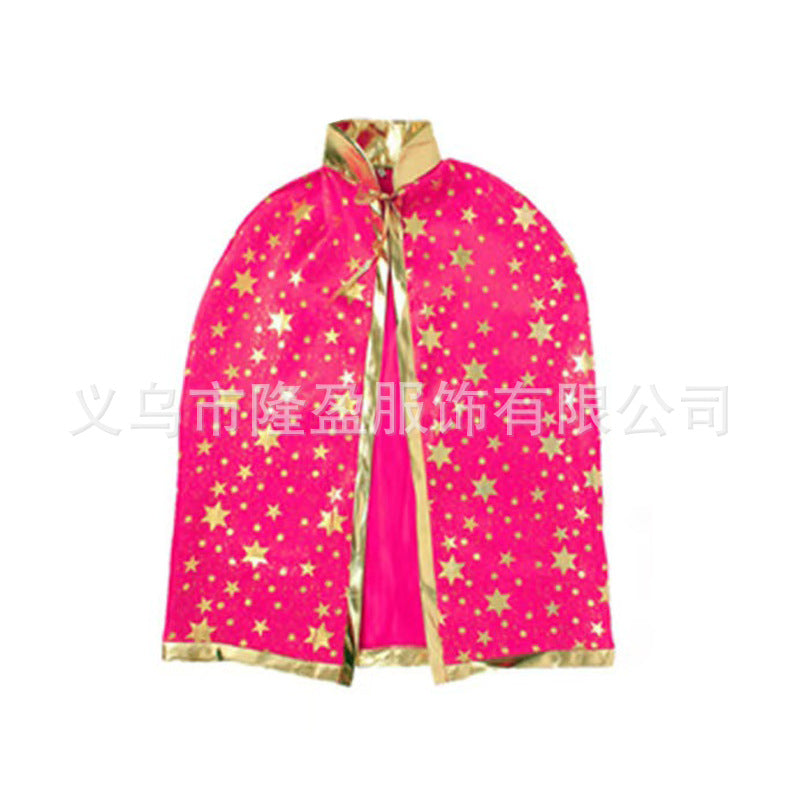 Wholesale  Party Children' s Witch Cape Hat Pumpkin Candy Bag Three-Piece Set
