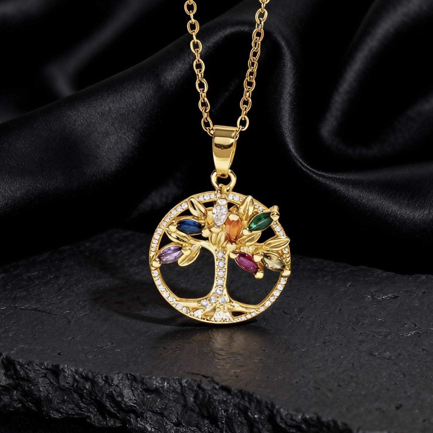 Wholesale Copper Tree Of Life Hollow Pendant Necklace For Women Chic Collarbone Chain Stylish Jewelry Accessory For Gift And Resale