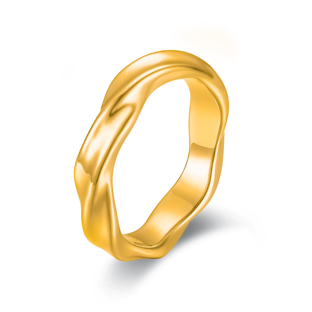 Wholesale Titanium Steel Couple Crowd Ring