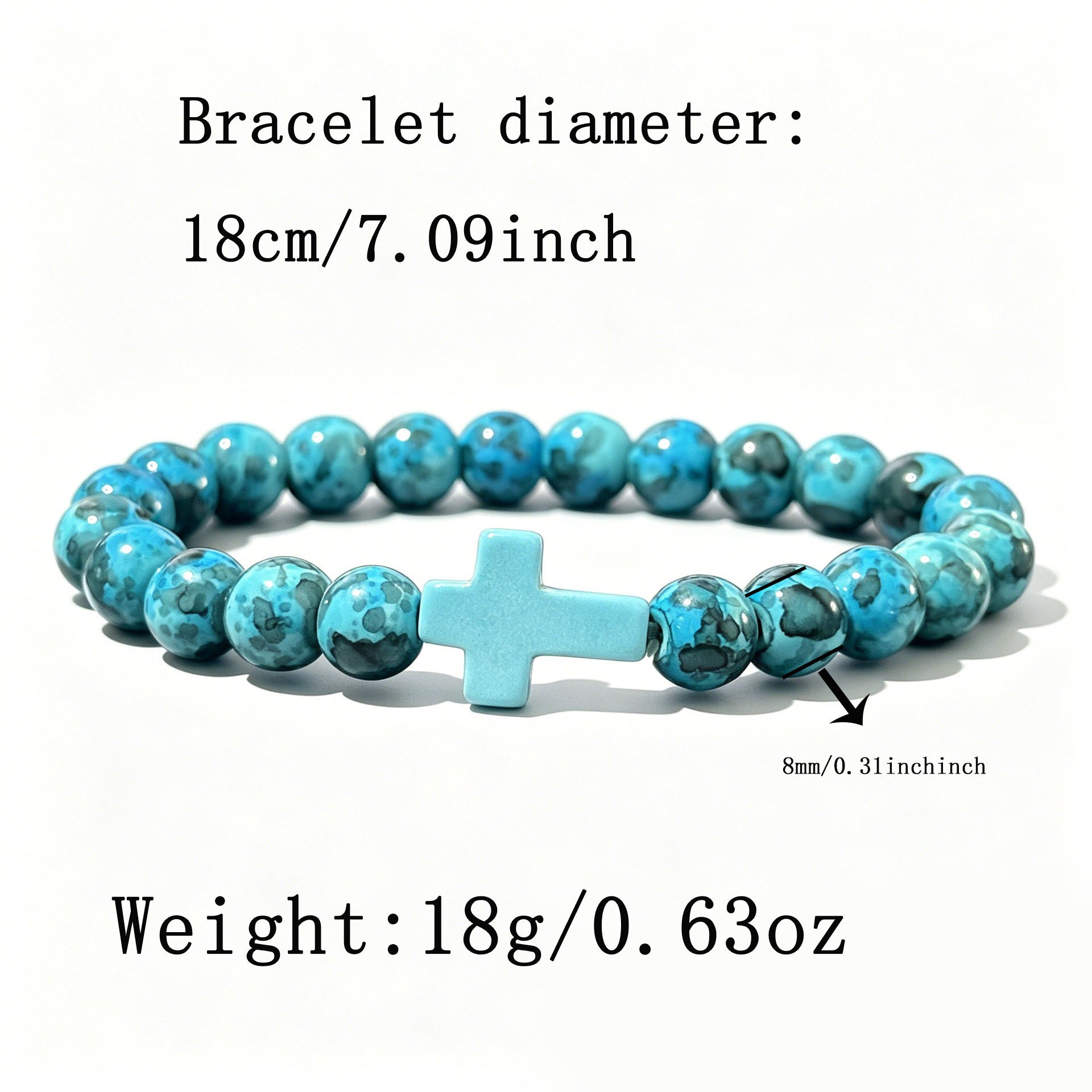 Wholesale Cross Design Beaded Bracelet - Fashion Jewelry Accessory Gift for Resale