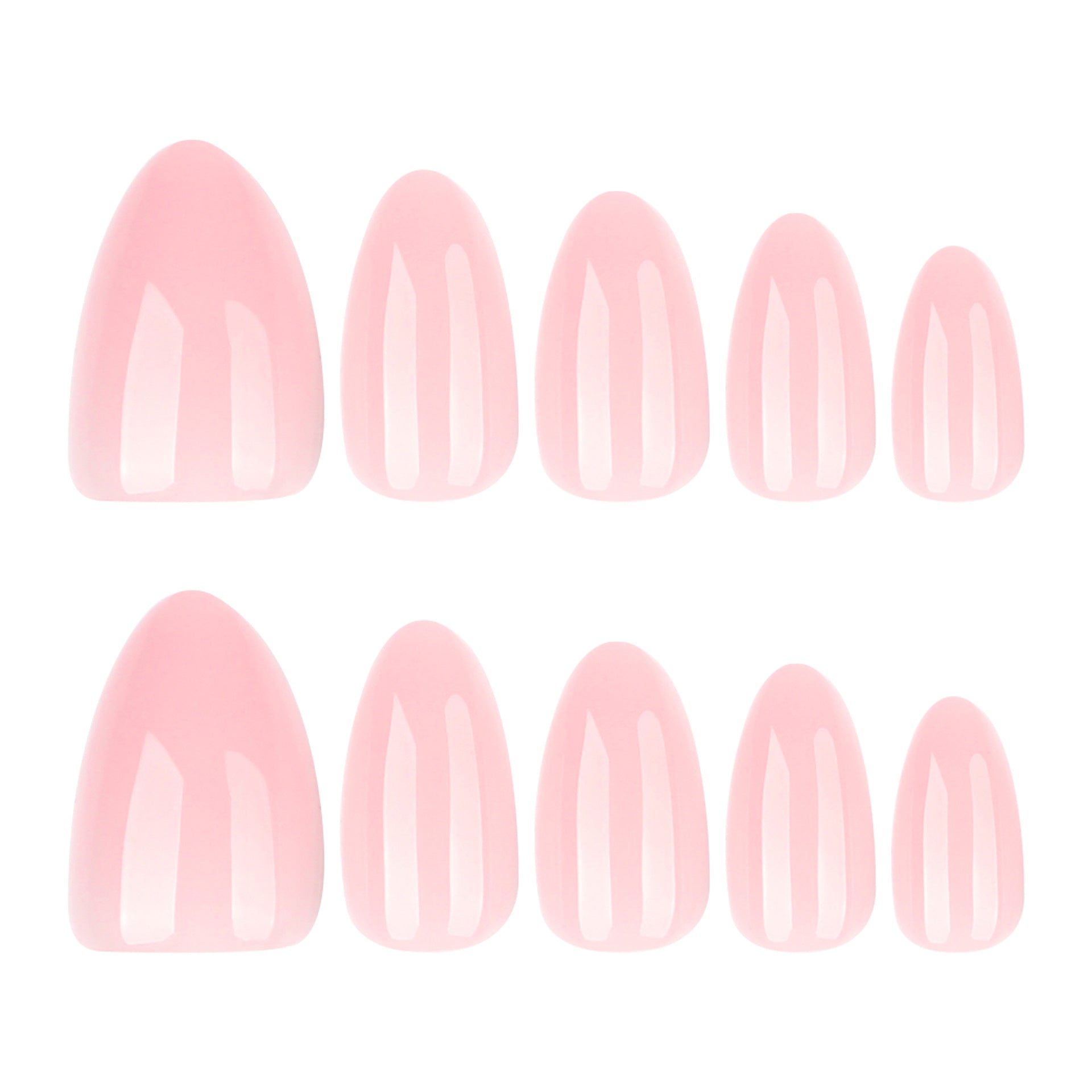 Wholesale 30 Pieces/box Pink Solid Nails Kits Nail Stickers