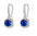 Wholesale  moissanite earhook four claws moissanite round earrings