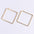 Wholesale Stainless steel  square earrings square large coil earrings