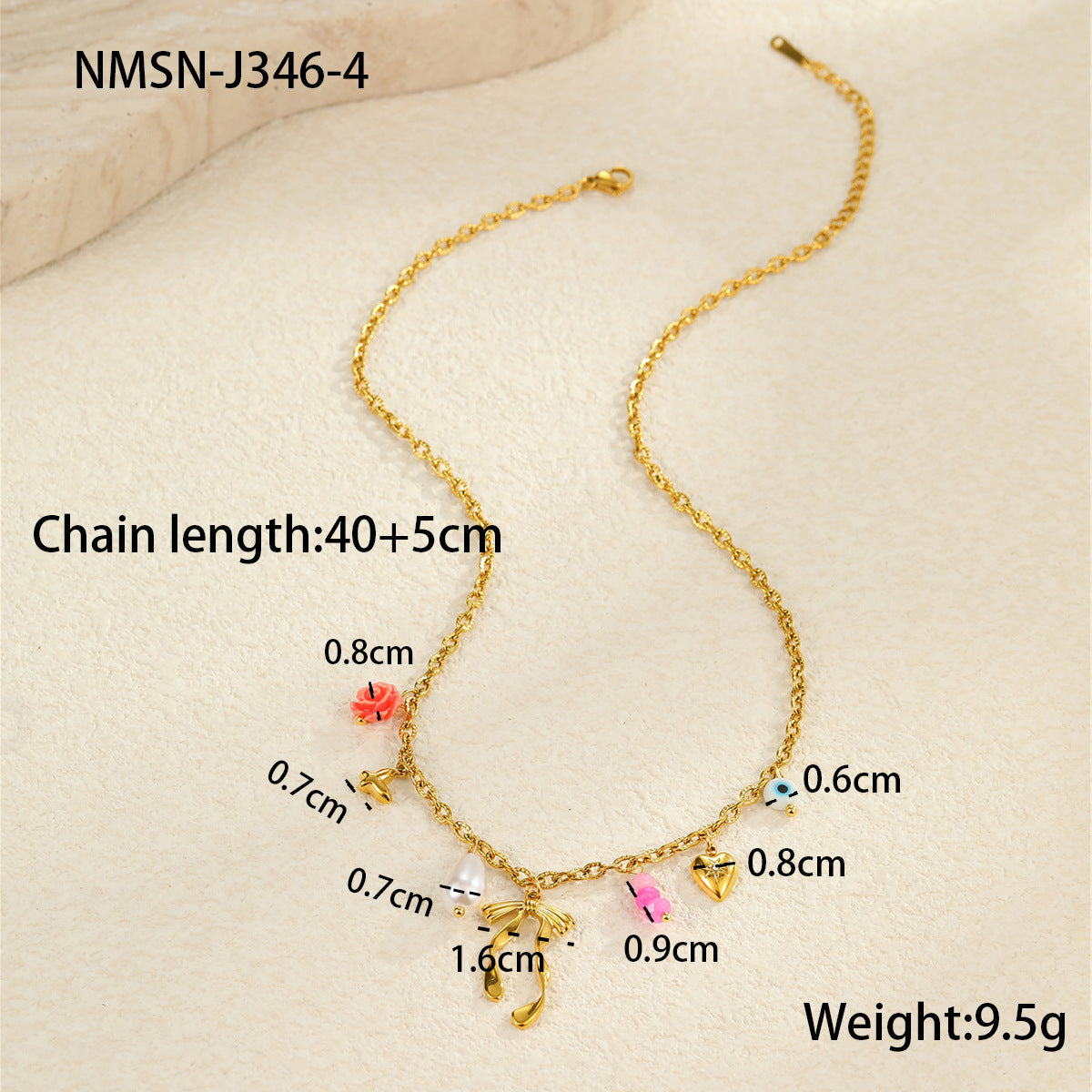 Wholesale Ocean Style Vacation Beach Conch Flower Stainless Steel Necklace