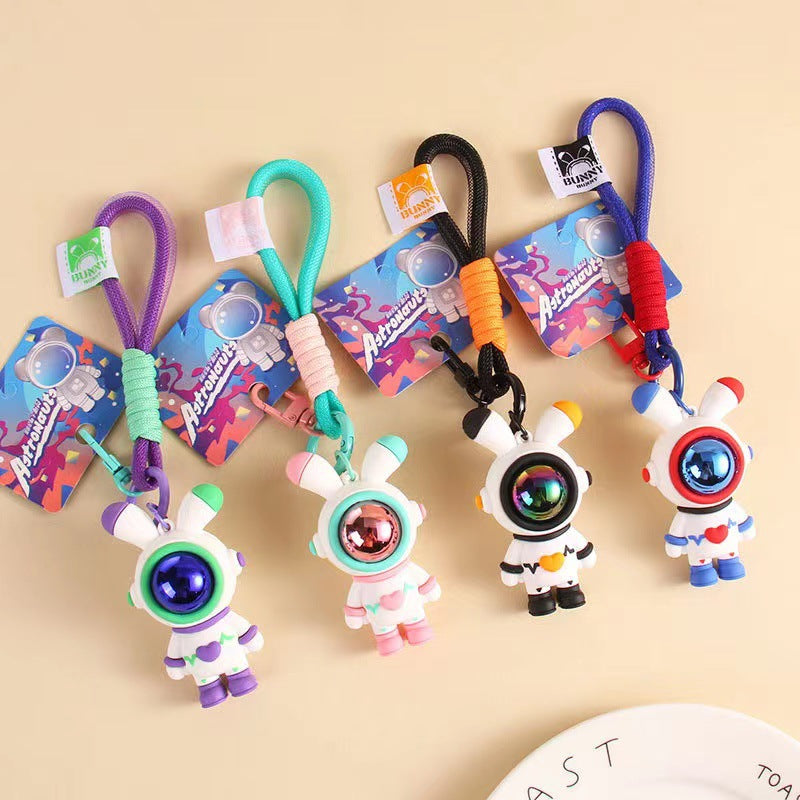 Wholesale Cartoon Astronaut Love Rabbit PVC Keychain Cute Keychain ACC-KC-ErLu011